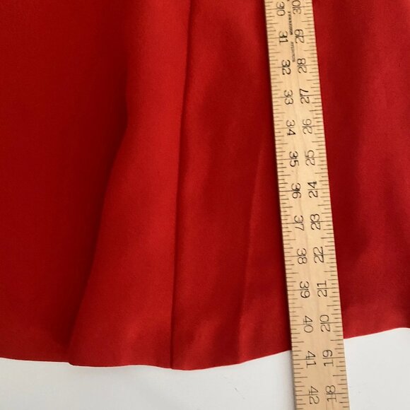 Ann Taylor Fit & Flare Dress Size 4 Red Sleeveless Knee Length - Picture 9 of 10